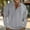 57#Gray, variant on 2024 Men's 1/4 Button Sweatshirts Long Sleeve Stand Collar Pullover Loose Vintage Sweatshirt Tops Button Patch Embroidered Sweatshirt Long Sleeve Stand Collar Top Shirt