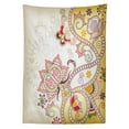 thumbnail image 3 of Ambesonne Floral Tablecloth Rectangular Table Cover, Oriental Flower Ornaments, 52"x70", Multicolor, 3 of 4