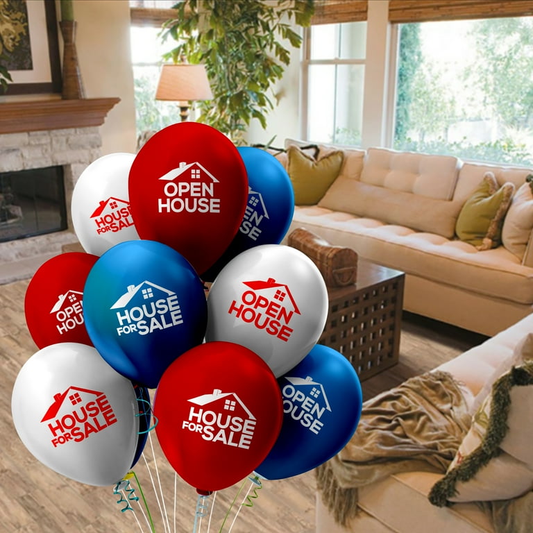 House for Sale Balloons Open House Balloons for Real Estate