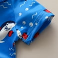 thumbnail image 5 of Cenuakty 0-5years Baby Boys Summer Romper Swimwear Cartoon Shark Patterns Short Sleeve Zipper Swimsuits For Kids Boys Shark Bathing Suit, 5 of 8