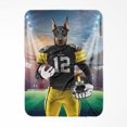 thumbnail image 1 of Muttsburgh Steeler : Couverture pour Animaux Personnalisée, 1 of 3