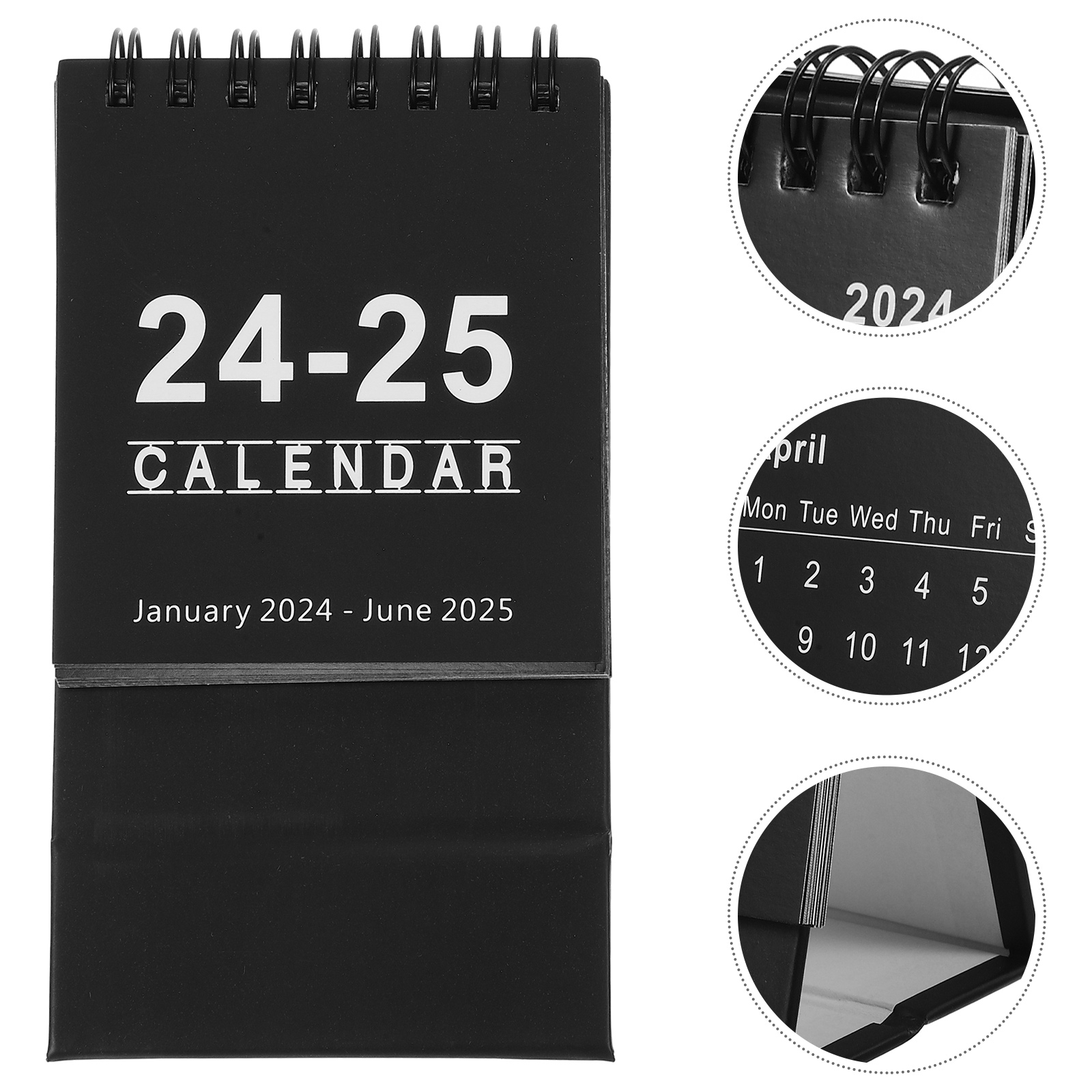 Mini Desk Calendars 2024 2025 Flip Calendar Standing Desk Calendar for 