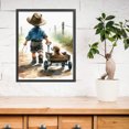 thumbnail image 3 of (11CTACC-6148__C__40X50) Hilo algodón ecológico bordado 11CT 3 hebras impresión 40*50cm y cachorro con sombrero kit serie personajes punto cruz, 3 of 9