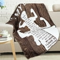 thumbnail image 2 of Yibo to My Dad Blanket Best Dad Ever Birthday Gift for Dad Papa Blanket, Blanket from Son/Daughter, Super Soft Flannels for Dad, 2 of 7