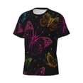 thumbnail image 3 of Rocae Butterfly for Men's Moisture-Wicking Crew Tee - T-Shirt for Sports, Outdoor Activities, and Casual Wear3X-Large, 3 of 9