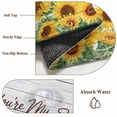 thumbnail image 6 of 2'x6' Rug Runners for Hallways Kitchen, Sunflower Non Slip Entryway Beside Floor Carpet Runner, Yellow Summer Botanical Farmhouse Floral Wooden Laundry Room Bedroom Throw Rugs Mat for Family Pet, 6 of 8