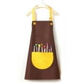 thumbnail image 2 of ZACPNCV Kids Apron Adjustable Children Chef Art Smock with Pocket for Girl Boy Activity Coffee 3-5 Years, 2 of 4