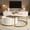 Golden+White, variant on Round MDF Top Nesting Table Set / Add Modern Touch to Your Space