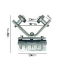thumbnail image 2 of Système de Poulie en Acier Inoxydable Robuste / Tailles 40x40mm & 50x50mm / Double Roulement Rotation à Faible Friction / Anneau de Levage, Tuile Plate & Clips Longs / pour Applications de Levage, Grue et Porte Coulissante, 2 of 2