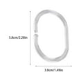 thumbnail image 4 of Bearachild 12 Pieces Bath Curtain Hangers Pole Hanger Hooks Tool Fixator Drape Hanging Curtains Fixing Rings Shower C-shaped Component Type3 NO3, 4 of 6