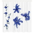 thumbnail image 3 of Ambesonne Flower Shower Curtain, Oriental Art, 69"Wx70"L, Dark Violet, 3 of 5