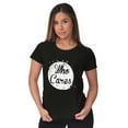 thumbnail image 4 of Who Cares Pretty Inspiring Sarcastic Womens Slim Fit Graphic Tee Brisco Brands S, 4 of 5