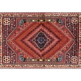 thumbnail image 1 of Ahgly Company Machine Washable Indoor Rectangle Traditional Dark Almond Brown Area Rugs, 7' x 10', 1 of 7