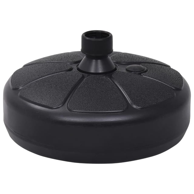 Base redonda VidaXL para paraguas exterior, resistente, negra