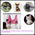 thumbnail image 3 of Dog Hammock Helper Muti-Functional Pet Cat Bath Towel Dog Grooming Hammock Restraint Bags for Bathing Washing Grooming and Trimming Nail,(Rosa) Medium, 3 of 6