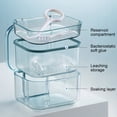 thumbnail image 3 of Denture Case, Denture Bath Box, Denture Cup with Strainer, Potable Travel Size Toothbrush Box, 3 of 5