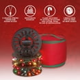 thumbnail image 5 of Hold N' Storage Christmas Light Storage Bag with Handles and 3 Reels, up to 375 ft Christmas Lights - Red, 5 of 9