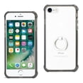 thumbnail image 1 of Reiko REIKO IPHONE 7 TRANSPARENT AIR CUSHION PROTECTOR BUMPER CASE WITH RING HOLDER IN CLEAR BLACK, 1 of 2