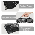 thumbnail image 4 of Herdesigns Cheer Black Grey Carrying Case for Nintendo Switch 2 with 20 Game Card Slots, Portable Travel Carry Case for Accessories and Console, 4 of 8