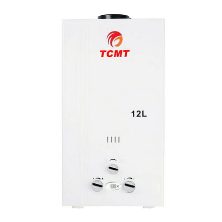 TCMT 3.2 GPM 12L Tankless Water Heater Natural Gas Instant Hot Boiler with Digital