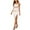 White, variant on IROINNID Women's Sheath Dress Fashion Backless Split Fork Full Dresses Suspender Dresses Solid Color Elastic Waist Dress