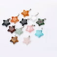 thumbnail image 4 of 12PCS Natural Stone Color Five-Pointed Star Pendant for Jewelry Making DIY Necklace Earrings Accessories Charm Gift, 4 of 13