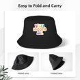 thumbnail image 3 of Bucket Hats Fashion Sun Cap Packable Outdoor Fisherman Hat for Women and Men Yall Means Bucket Hats, 3 of 8