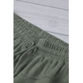 thumbnail image 3 of ABPHQTO Pantalones cortos de punto con cordón elástico en la cintura y bolsillos laterales para mujer de color verde, 3 of 5
