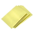 thumbnail image 1 of Uxcell 10 Paquete de Hojas de Cartulina de Foil Metálico 8 Pulgadas x 11 Pulgadas, Tono Dorado, 1 of 4