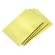 thumbnail image 1 of Uxcell 10 Paquete de Hojas de Cartulina de Foil Metálico 8 Pulgadas x 11 Pulgadas, Tono Dorado, 1 of 4
