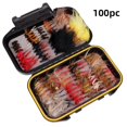 thumbnail image 4 of Paquete de 120 anzuelos biónicos para moscas y mariposas de imitación, varios estilos, anzuelos de pesca con cebo biónico Luya Bait, equipo de pesca, 4 of 4