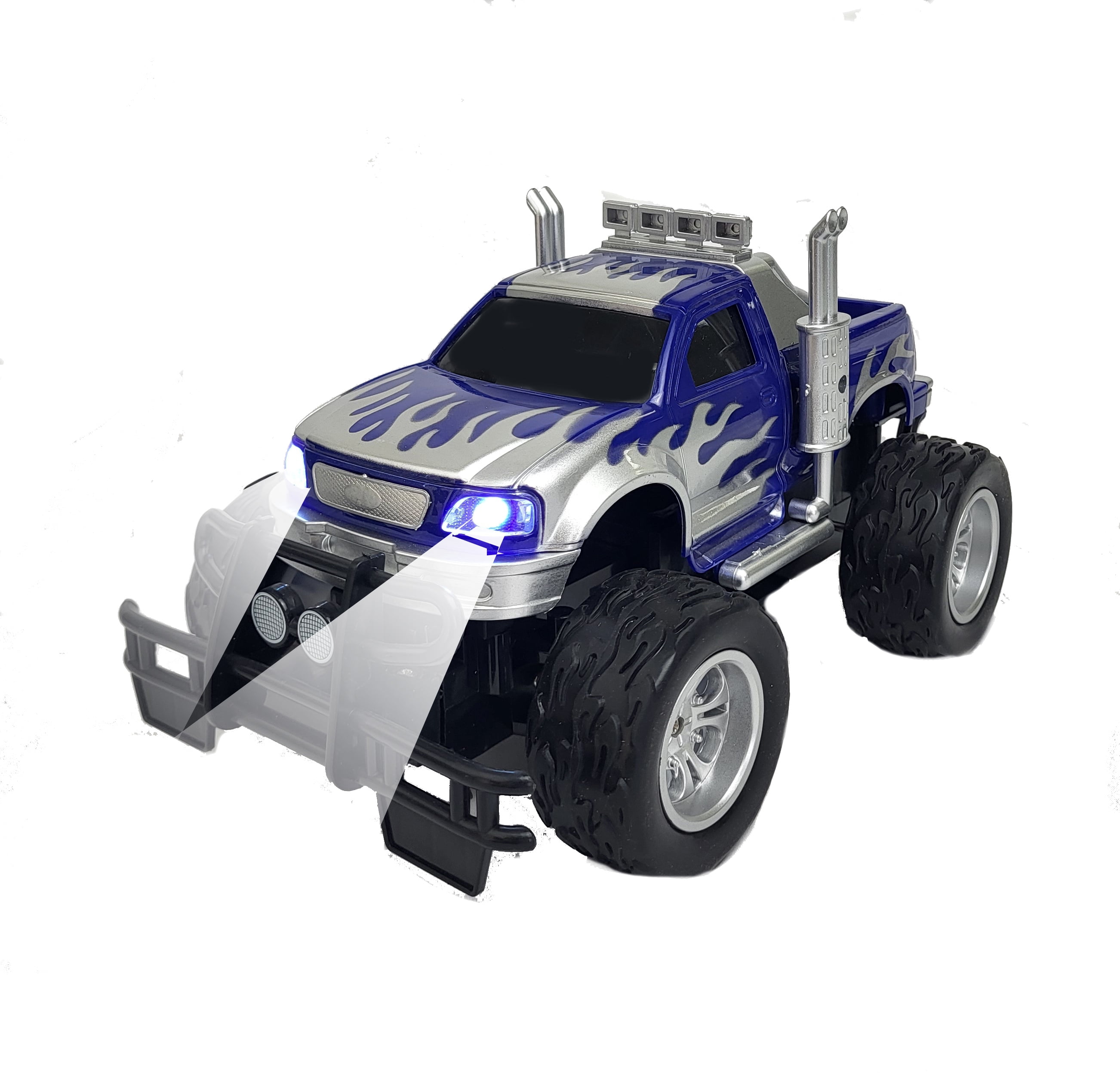BLUE BLOCK Remote Control Full Function Extreme Flame Monster Truck