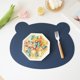 thumbnail image 2 of Mantel de mesa de PVC con aspecto de cuero Blue Bear Design Mantel individual para niños 14.57x11.02in Aislante térmico impermeable 1 pieza, 2 of 7
