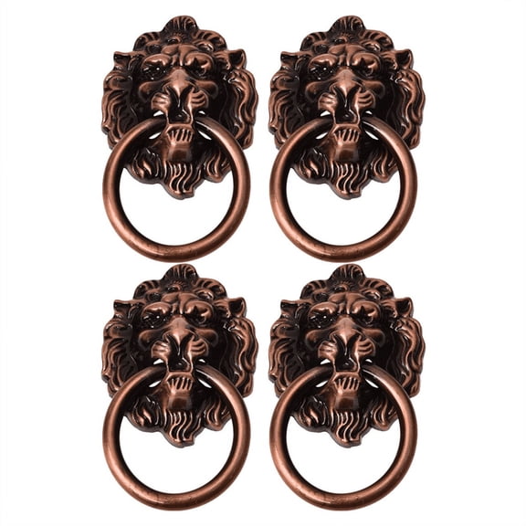 4X Antique Style Metal Shaped Drawer Pull Handle 2.5 inch