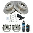 thumbnail image 2 of TRQ Rear Brake Calipers Rotors Ceramic Pads Fluid For 2008-2015 Nissan Rogue BKA19205, 2 of 6
