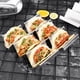 thumbnail image 4 of Rejilla para tacos de 4 piezas: bandeja para tacos de acero inoxidable apta para horno para hornear, lavavajillas y parrilla Namotu LXY88, 4 of 7