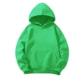 thumbnail image 4 of Gubotare Girls Oversized Hoodies Fleece Pullover Sweatshirts Kids Fashion Casual Outfits Fall Winter Clothes (Green, 18-24 Months), 4 of 5
