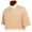 Light Khaki/Nectarine, variant on Monterey Club Men's Feeder Stripe Texture Golf Polo Shirt #1604