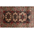 thumbnail image 1 of Ahgly Company Machine Washable Indoor Rectangle Traditional Dark Gold Brown Area Rugs, 3' x 5', 1 of 7
