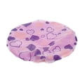 thumbnail image 2 of Gorro de ducha reutilizable e impermeable, de doble capa, con banda elástica, ideal para mujeres, para baño, spa, secado y protección del cabello rizado., 2 of 7