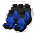 thumbnail image 3 of Juego completo de fundas para asientos de coche, asiento delantero dividido, asiento trasero, universal, de tela, para SUV, sedán, furgonetas, fundas interiores para automóviles, 3 of 4