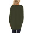 thumbnail image 3 of Womens 2023 Fall Long Sleeve T-Shirts Casual Tunic Tops for Leggings Loose Soft Blouses with Pocket, 3 of 7
