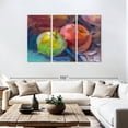 thumbnail image 3 of Elephant Stock Apples Still Life Wall Art - Horizontal Multi Panel Canvas - Cafe & Restaurant Wall Decor - Food And Drink Multi Panel - Gray And Brown Decor - 74" x 48", 3 of 8