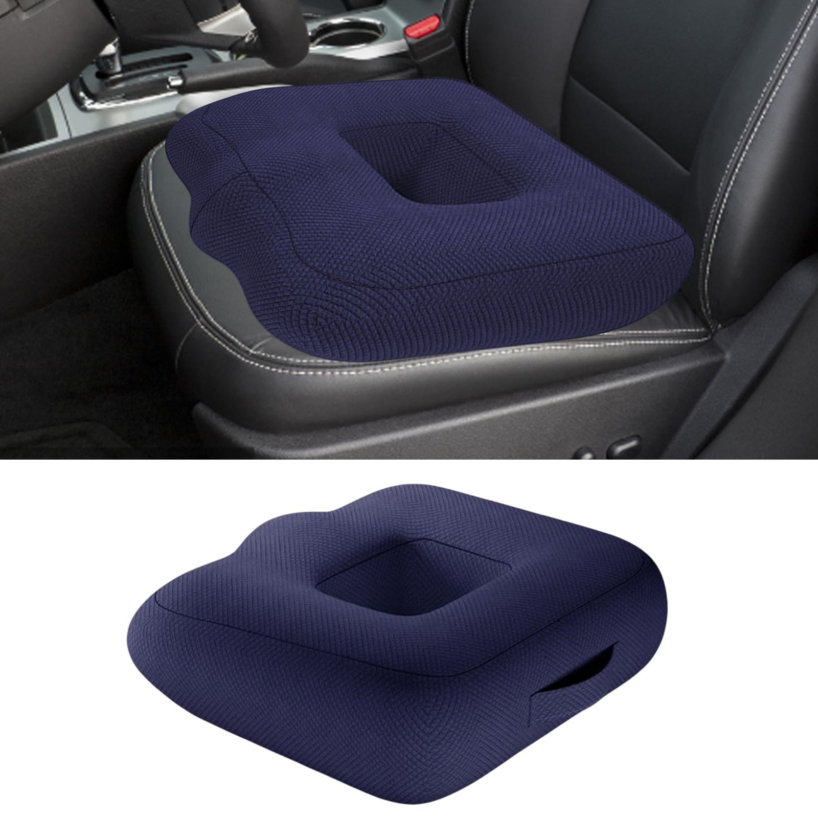 Adult Car Booster Seat Cushion, for Short Drivers People Office Chair  Portable Comfortable Thickened Breathable Driving Auto Seat Pad ,Blue Style  D 