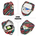 thumbnail image 5 of FORMRS Mini Backpack Purse for Women Travel Daypack Casual Shoulder Bag, Blue Abstract Lines, 5 of 7