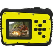 Angle View: Coleman Yellow C6WP MiniXtreme HD Video Waterproof Digital Camera Kit