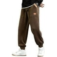 thumbnail image 3 of Mens Corduroy Joggers Pants Casual Cargo Pants Drawstring Elastic Waist Baggy Tapered Sweatpants with Pockets, 3 of 11