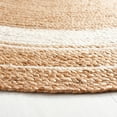 thumbnail image 3 of SAFAVIEH Natural Fiber Magdalena Striped Area Rug, Natural/Ivory, 6' x 6' Round, 3 of 8