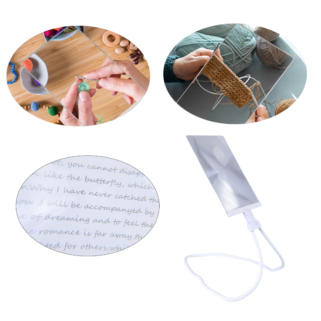 Adjustable Reading Hanging Neck Magnifying Glass Magnifier for Detailed Repair