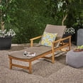 thumbnail image 2 of Afuera Living Modern / Contemporary Outdoor Acacia Wood Chaise Lounge in Gray, 2 of 14